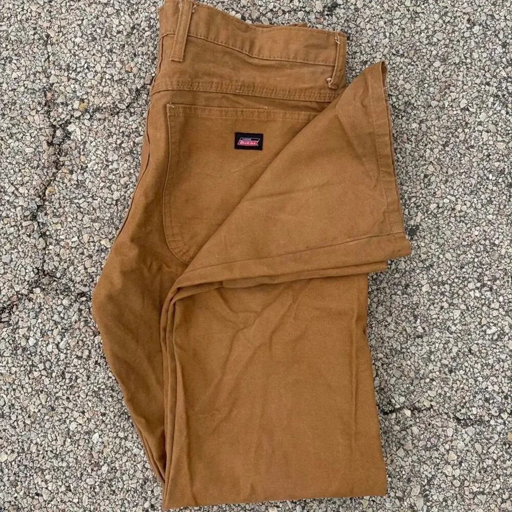 Dickies tan carpenter pants workwear Mens 32x30 Hammer Hold